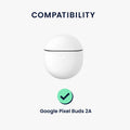 Silicone Case for Google Pixel Buds 2A Don't Touch My Headphones Design