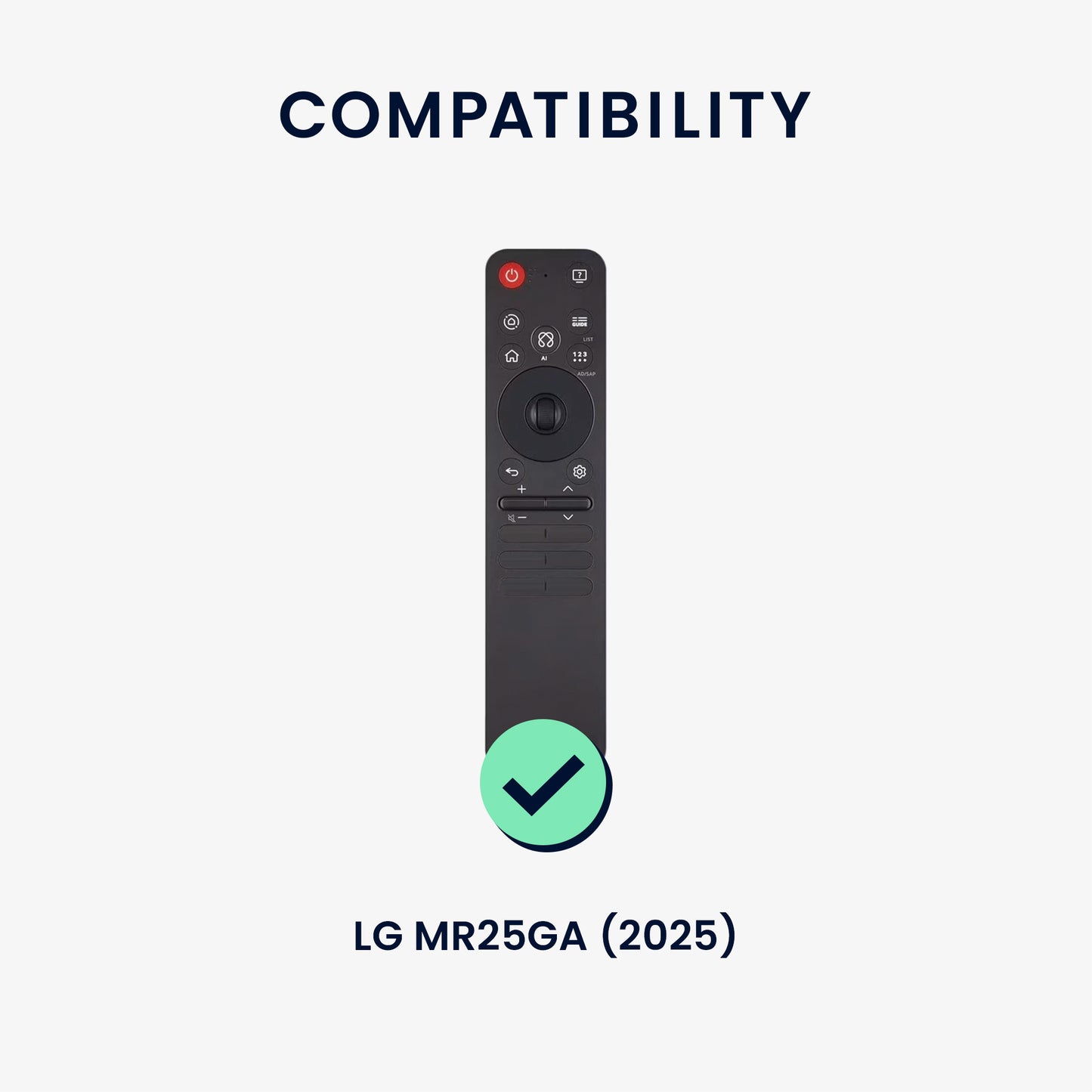 kwmobile Remote Control Case compatible with LG MR25GA (2025) TV Accessory Case