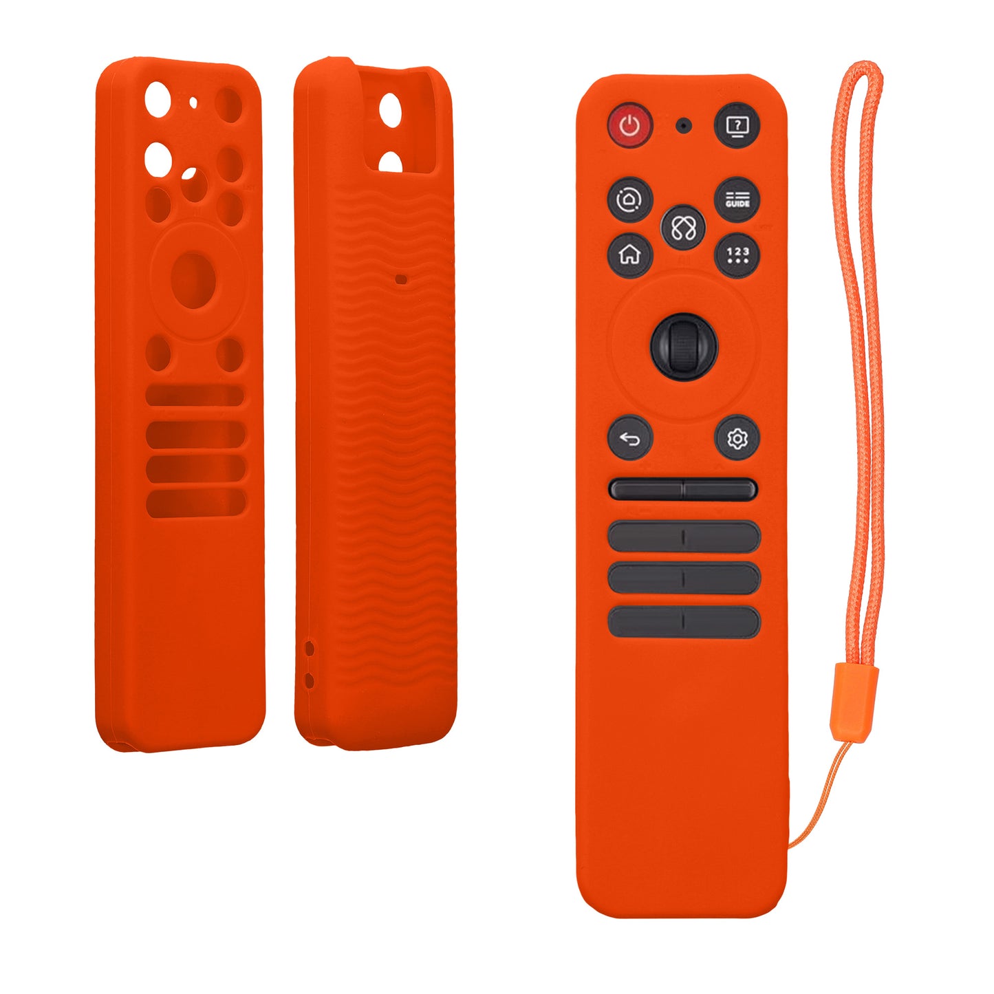 kwmobile Hülle Fernbedienung kompatibel mit LG MR25GA (2025) Hülle - Silikon Case für TV Zubehör in Orange Orange  