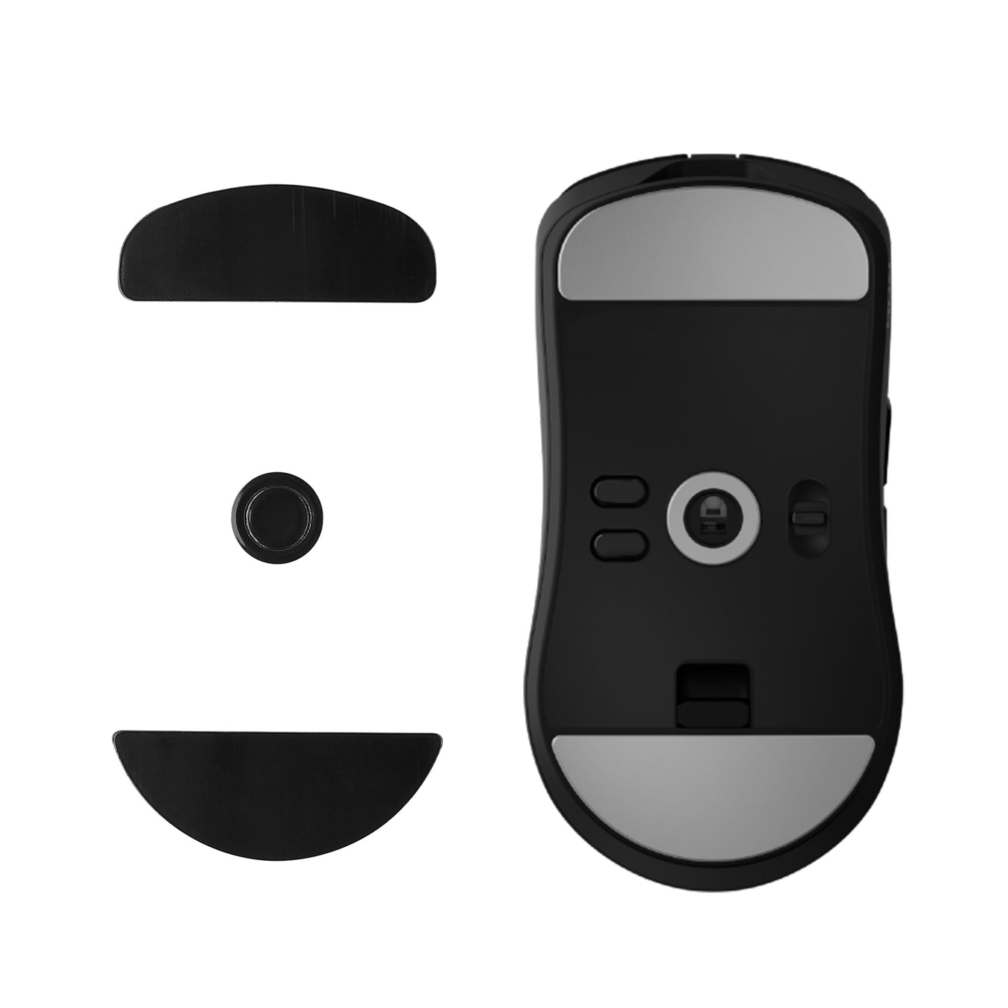 kwmobile Mouse Feet Sticker compatible with ASUS ROG Harpe II Ace Replacement Gliders Mouse Feet Precision Fit Mouse Glides