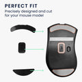kwmobile Mouse Feet Sticker compatible with Razer DeathAdder V2 Replacement Gliders - Precisely Fitting Mouse Feet - Mouse Glides