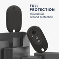 kwmobile Car Key Case Compatible with Mercedes Benz 3-Button Smart Car Key