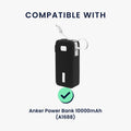 kwmobile Case for Anker Power Bank 10000mAh (A1688) - Portable Power Bank Pouch - Power Bank Bag