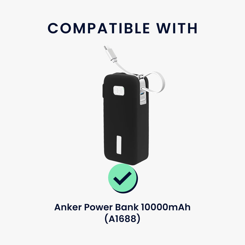kwmobile Case for Anker Power Bank 10000mAh (A1688) - Portable Power Bank Pouch - Power Bank Bag
