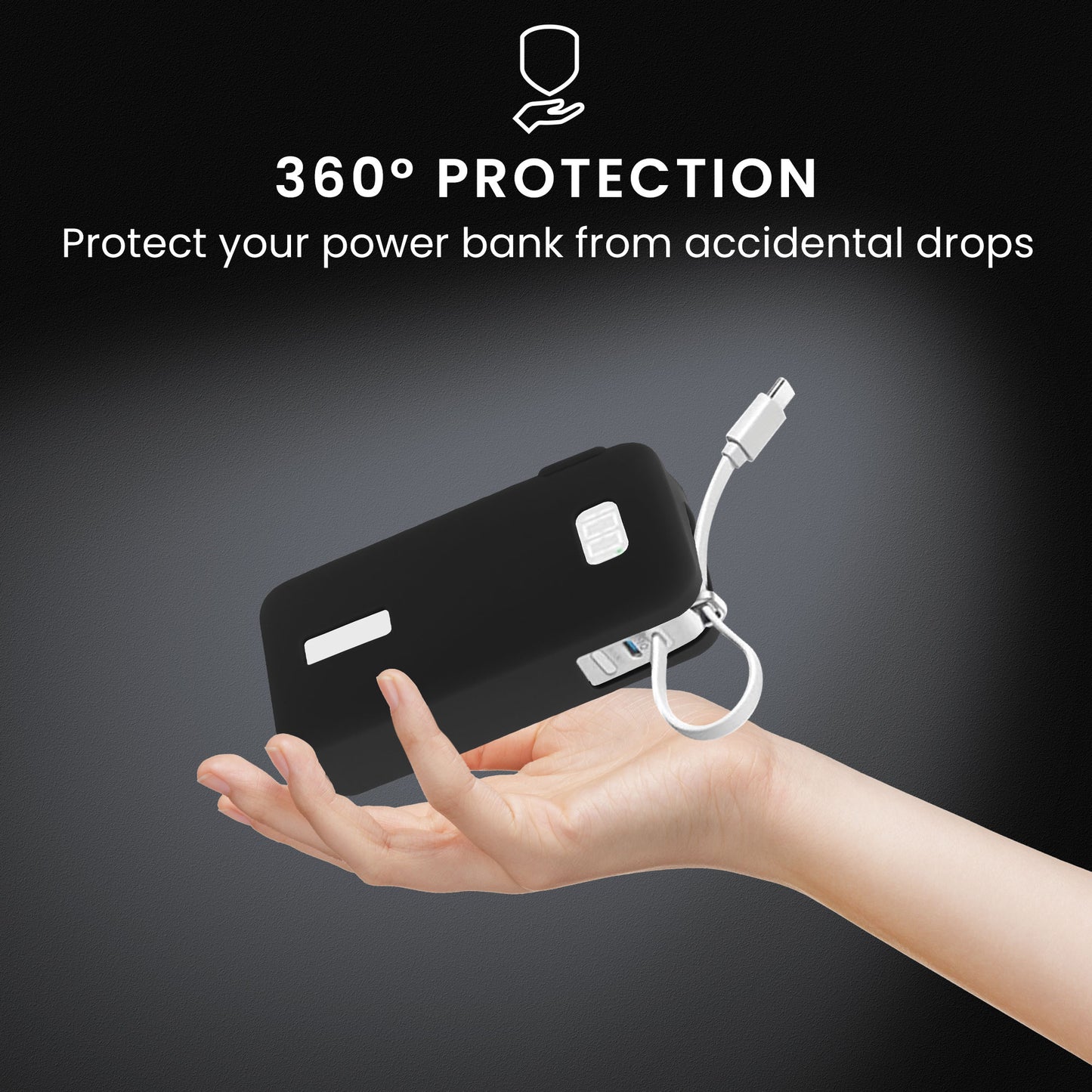 kwmobile Case for Anker Power Bank 10000mAh (A1688) - Portable Power Bank Pouch - Power Bank Bag