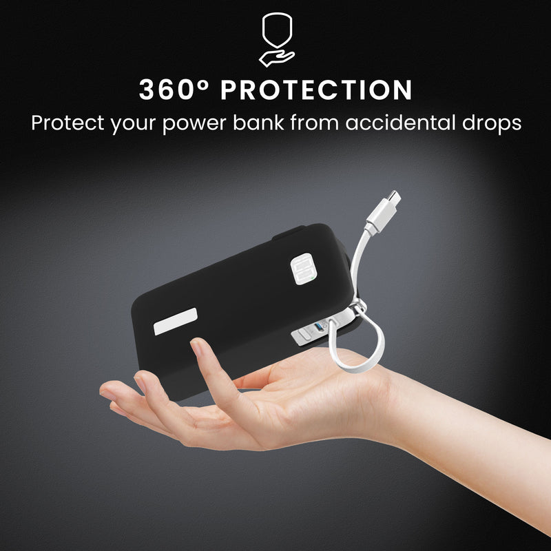 kwmobile Case for Anker Power Bank 10000mAh (A1688) - Portable Power Bank Pouch - Power Bank Bag