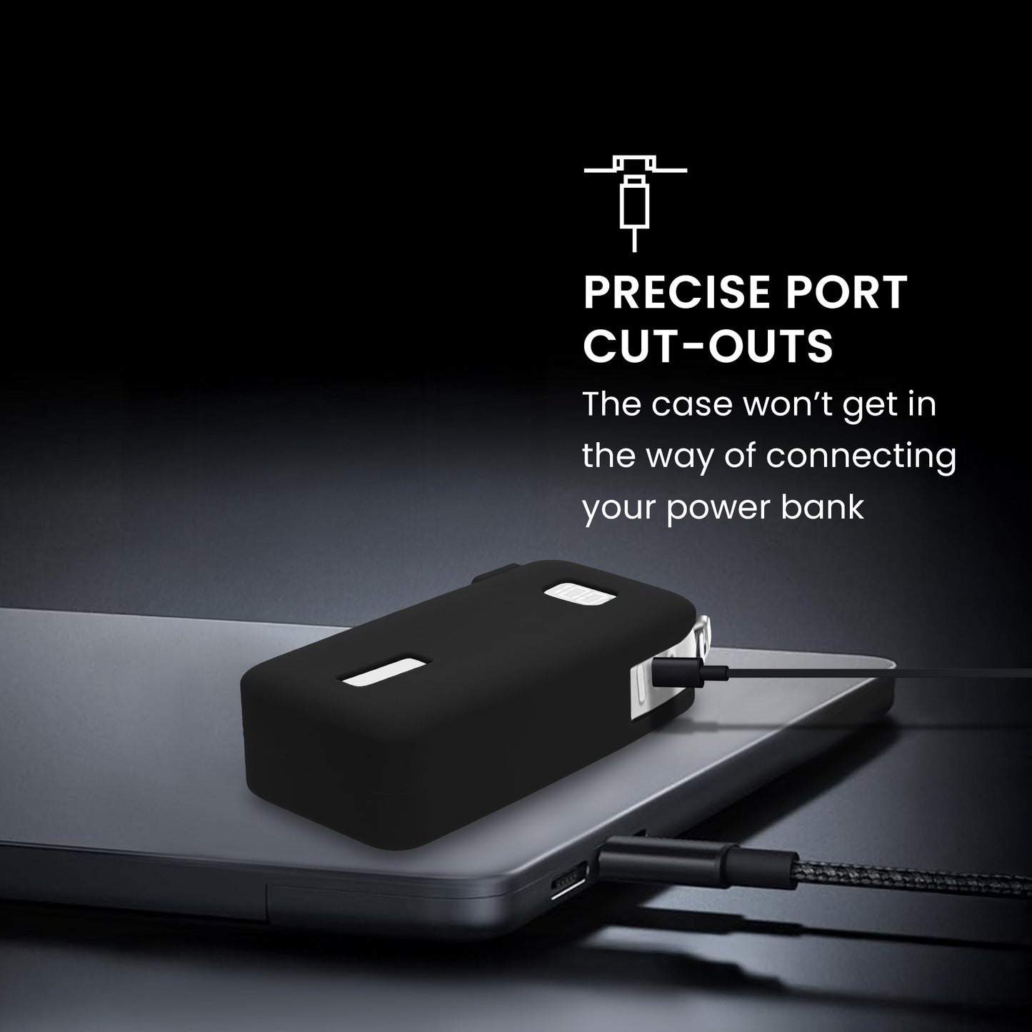 kwmobile Case for Anker Power Bank 10000mAh (A1688) - Portable Power Bank Pouch - Power Bank Bag
