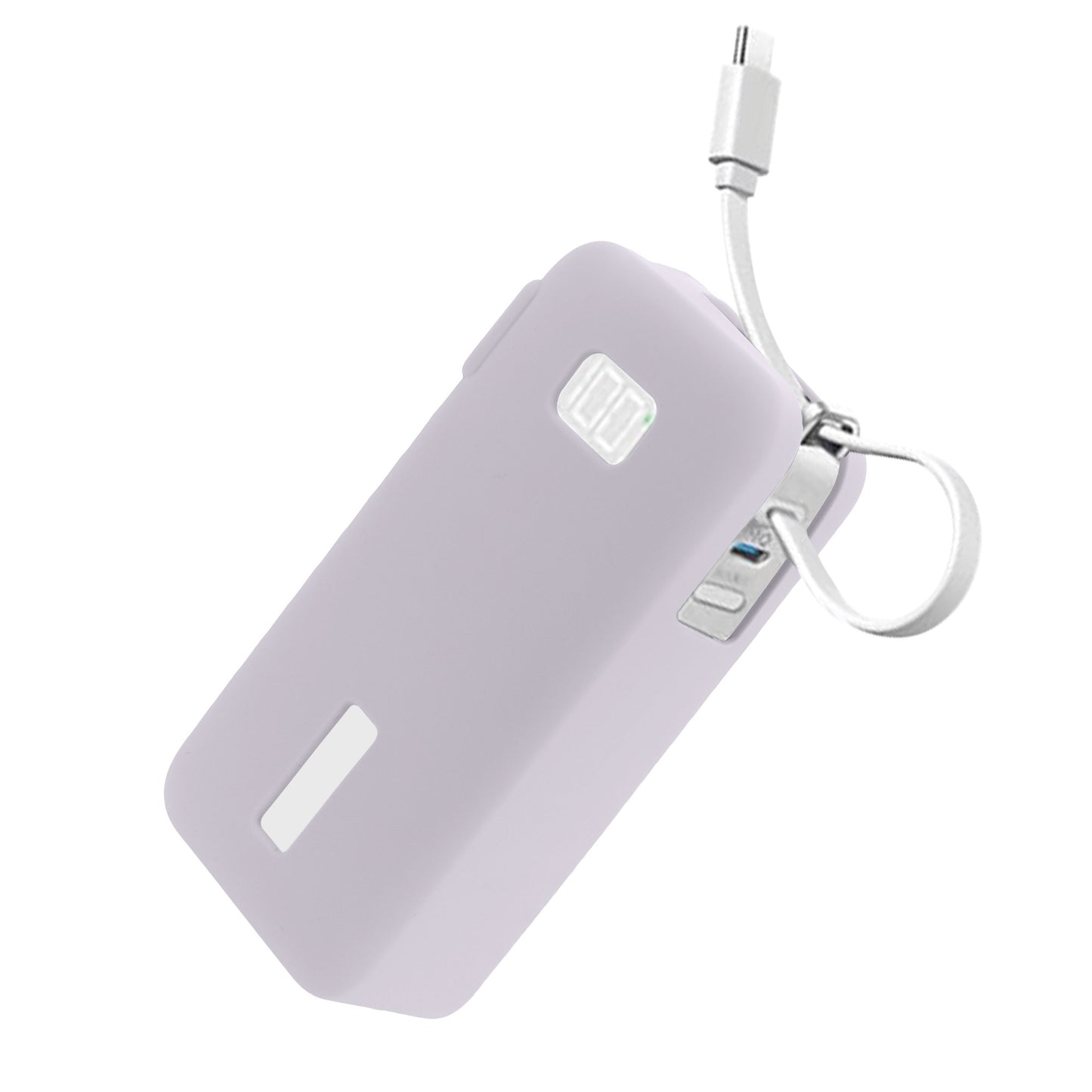 kwmobile Silikon Hülle für Anker Power Bank 10000mAh (A1688) Case - Powerbank Hülle für unterwegs - Tasche für Power Bank - Lavendel Lavendel  