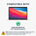 kwmobile Privacy Screen Protector for Apple MacBook Air 13.3" M1 A2337 A2179 Film - Privacy Screen Protector - Magnetic Laptop Film - Anti-Spy Film - Laptop Protection