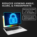 kwmobile Privacy Screen Protector for Apple MacBook Air 13.3" M1 A2337 A2179 Film - Privacy Screen Protector - Magnetic Laptop Film - Anti-Spy Film - Laptop Protection