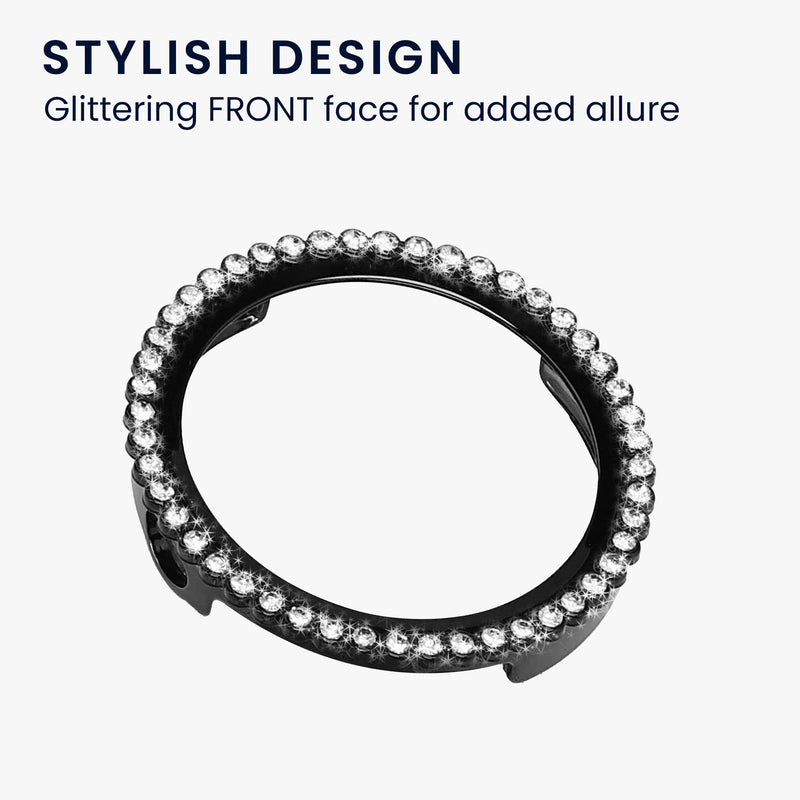 kwmobile Protective Case Protection Frame Accessories Compatible with Huawei Watch GT6 41mm / GT5 41mm / Watch GT4 41mm Glitter