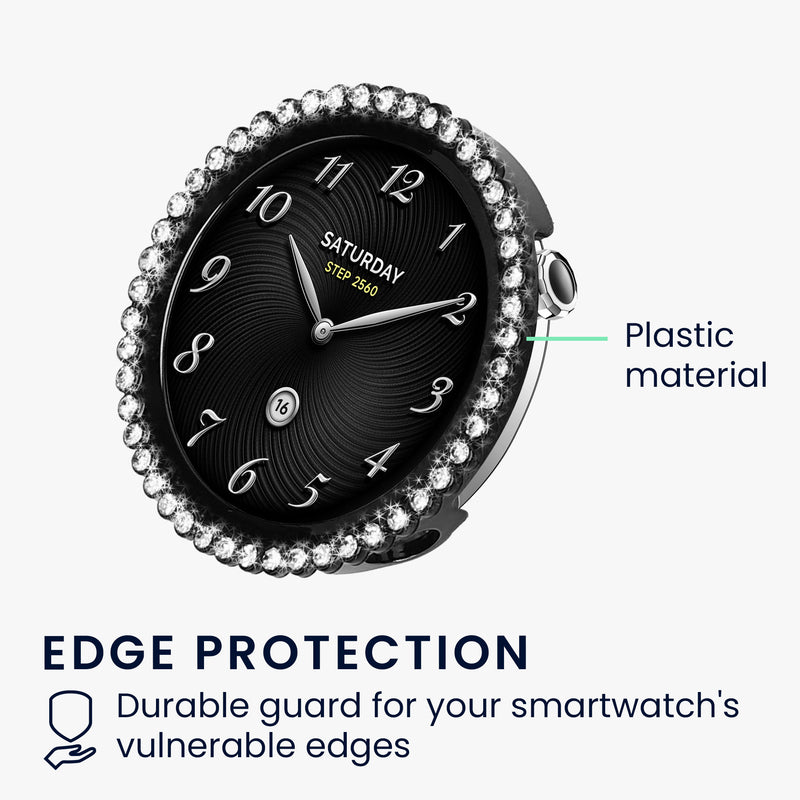 kwmobile Plastic Case compatible with Xiaomi Watch S4 41mm Protective Cover Bumper Accessory