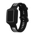 kwmobile 1x Uhrenarmband für Amazfit Helio Strap Armband - Fitnesstracker Band Set aus TPU Silikon - Ersatzarmband Smartwatch - Schwarz Grau Schwarz  