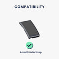 kwmobile Silicone Watch Strap for Amazfit Helio Strap - Replacement Band for Fitness Tracker - Smartwatch Replacement Strap