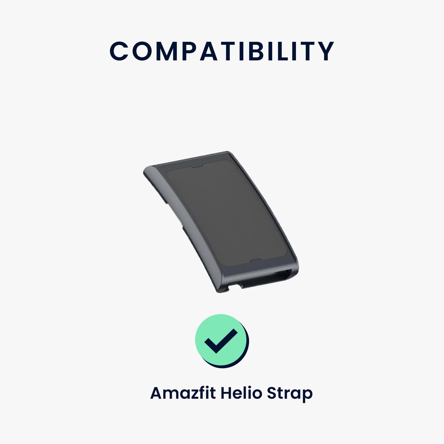 kwmobile Silicone Watch Strap for Amazfit Helio Strap - Replacement Band for Fitness Tracker - Smartwatch Replacement Strap