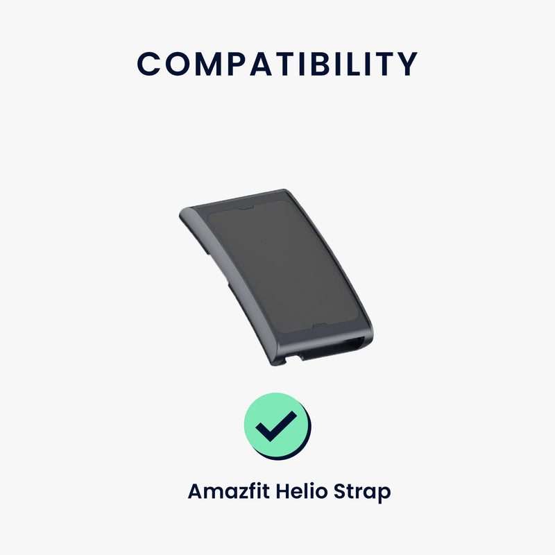 kwmobile Silicone Watch Strap for Amazfit Helio Strap - Replacement Band for Fitness Tracker - Smartwatch Replacement Strap