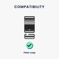 kwmobile Strap compatible with Polar Loop Fitness Tracker Sport Bracelet Band Inner dimensions from 14 - 22 cm
