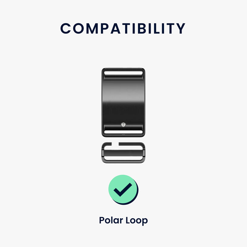 kwmobile Strap compatible with Polar Loop Fitness Tracker Sport Bracelet Band Inner dimensions from 14 - 22 cm