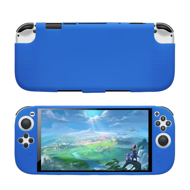 kwmobile flexibles Silikon Case kompatibel mit Nintendo Switch 2 (2025) Hülle - Schutzhülle für Handheld Konsole - Blau Blau  [dsg01]