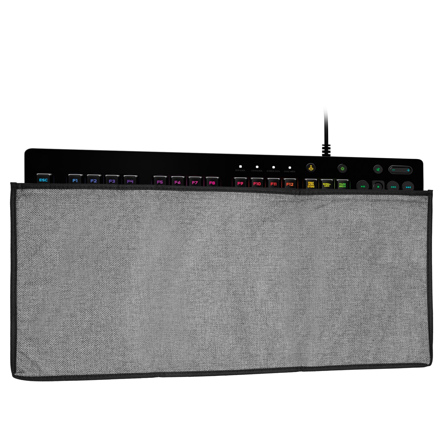 kwmobile Keyboard Cover compatible with Logitech G213 Prodigy Gaming Keyboard Case - Dust Cover with Zipper - Keyboard Cover