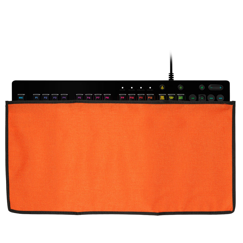 kwmobile Tastaturabdeckung kompatibel mit Logitech G213 Prodigy Gaming Tastatur Hülle - Staubschutz Abdeckung mit Reißverschluss - Keyboard Cover in Orange Orange  