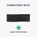 kwmobile Keyboard Cover compatible with Logitech MK270 Wireless Keyboard Case - Dust Protection Cover with Zipper - Keyboard Cover