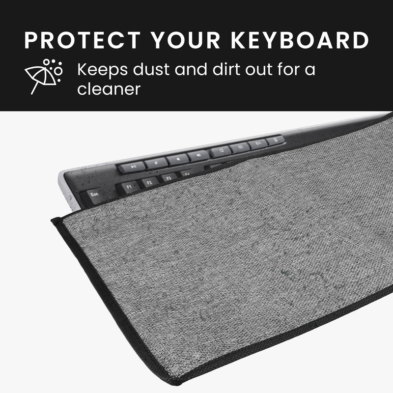 kwmobile Keyboard Cover compatible with Logitech MK270 Wireless Keyboard Case - Dust Protection Cover with Zipper - Keyboard Cover