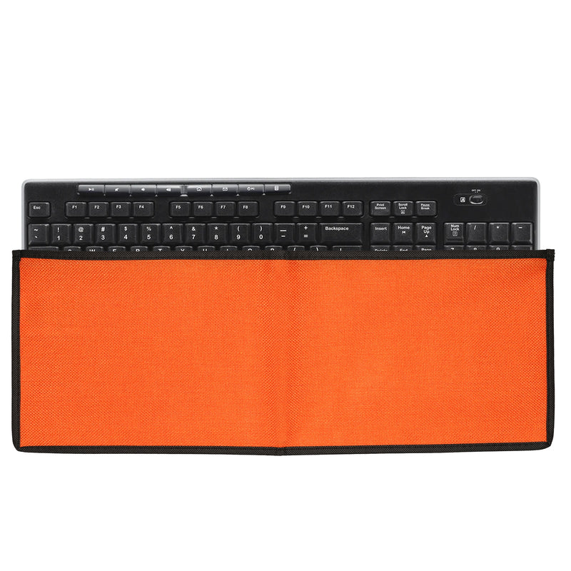 kwmobile Tastaturabdeckung kompatibel mit Logitech MK270 Wireless Tastatur Hülle - Staubschutz Abdeckung mit Reißverschluss - Keyboard Cover in Orange Orange  