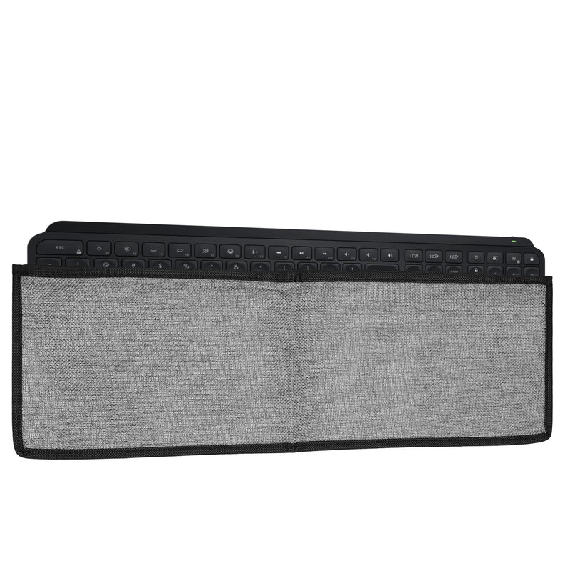 kwmobile Keyboard Cover compatible with Logitech MX Keys Wireless Keyboard Case - Dust Cover with Zipper - Keyboard Cover