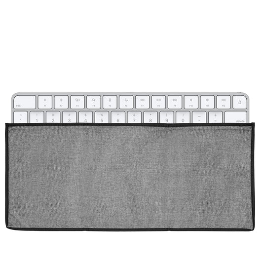 kwmobile Tastaturabdeckung kompatibel mit Apple Magic Keyboard Tastatur Hülle - Staubschutz Abdeckung mit Reißverschluss - Keyboard Cover in Dunkelgrau Dunkelgrau  