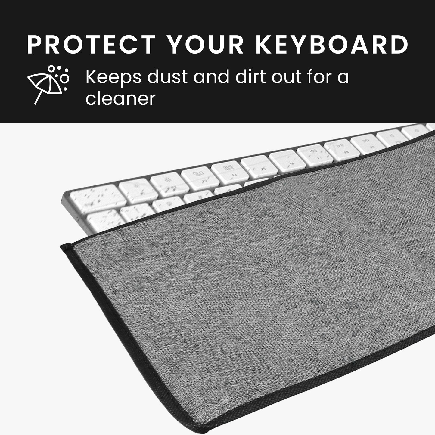 Zippered keyboard cover