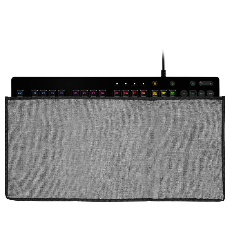 kwmobile Tastaturabdeckung kompatibel mit Universal Keyboard (L) Tastatur Hülle - Staubschutz Abdeckung mit Reißverschluss - Keyboard Cover in Dunkelgrau Dunkelgrau  
