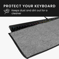 kwmobile Keyboard Cover compatible with Universal Keyboard Keyboard Case Dust Cover with Zipper Keyboard Cover