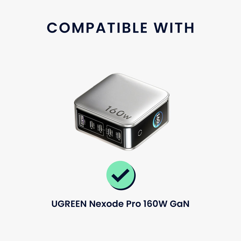 kwmobile Case for UGREEN Nexode Pro 160W GaN Case - Portable Power Bank Pouch - Power Bank Bag