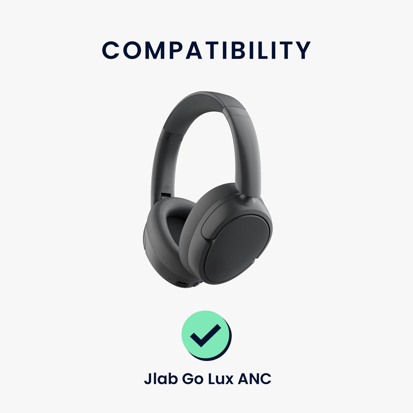 kwmobile Ear Pads for Jlab Go Lux ANC Headphones Replacement Parts Over Ear Headphones
