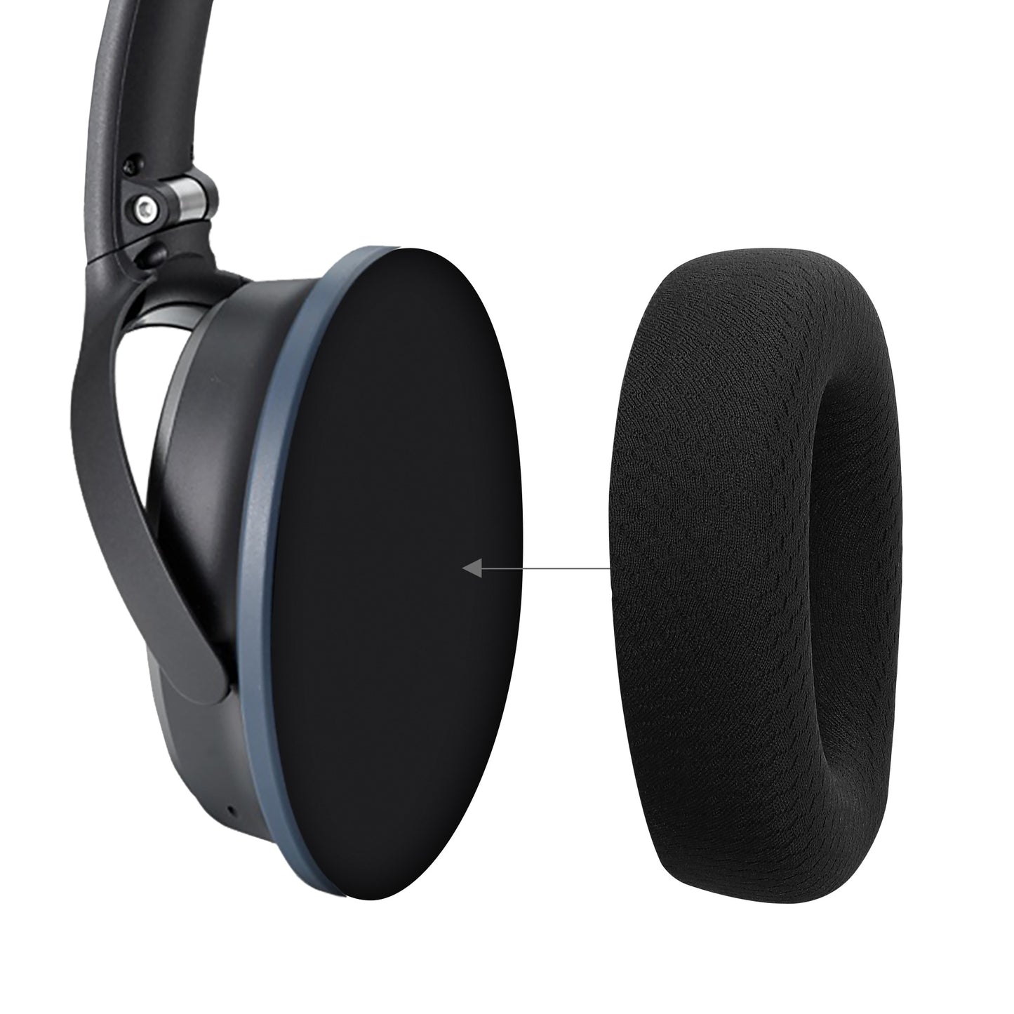 kwmobile Ear Pads for JBL Quantum 100M2 Ear Cushions Replacement Headphone Parts Headphone Replacement Pads for Over Ear Headphones