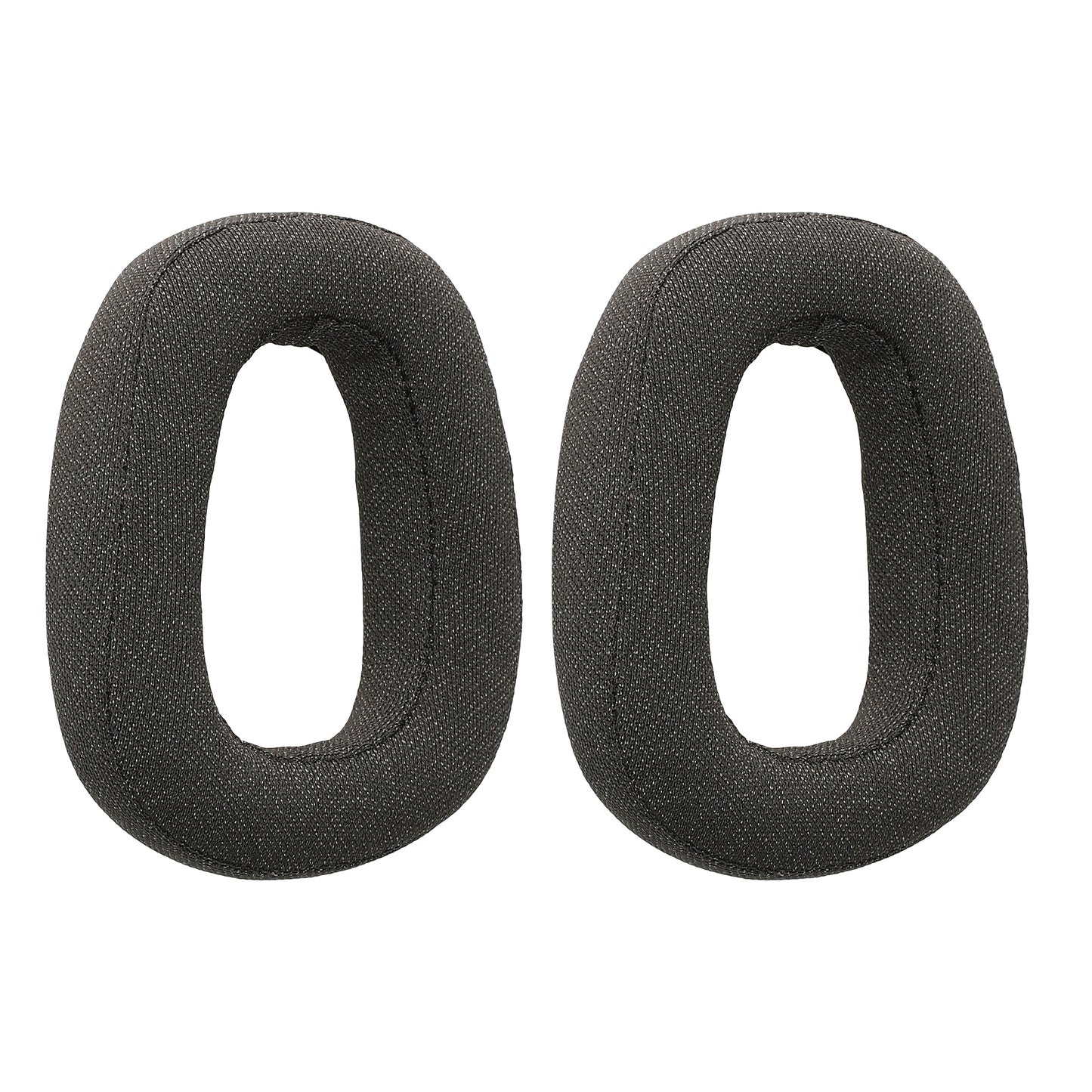 kwmobile 2x Mesh Polyester Ohr Polster für Logitech Zone Vibe 100 Ohrpolster - Ersatz Ohrpolster - Kopfhörer Ersatzteile - Kopfhörer Ersatzpolster für Over Ear Headphones Dunkelgrau  