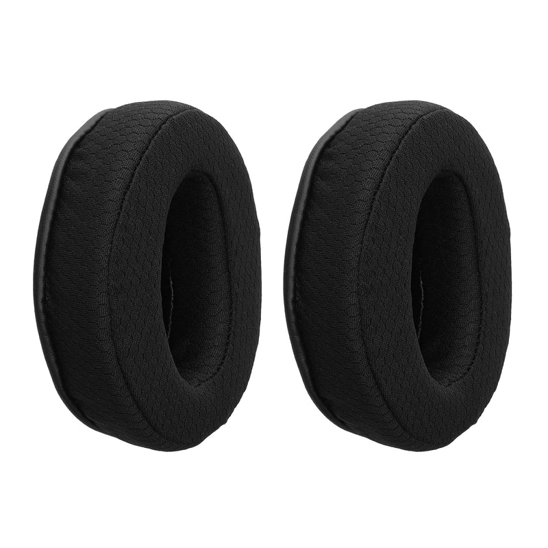 kwmobile 2x Mesh Polyester Ohr Polster für Sennheiser HD400S / HD450SE / HD458BT Ohrpolster - Ersatz Ohrpolster - Kopfhörer Ersatzteile - Kopfhörer Ersatzpolster für Over Ear Headphones Schwarz  