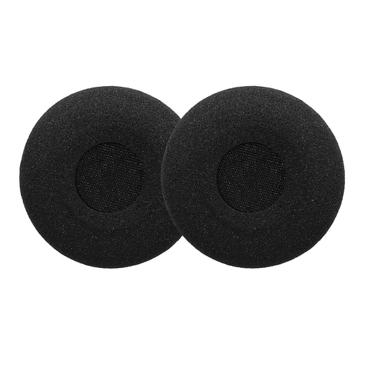 kwmobile 2x Samt Ohr Polster für Logitech Biz 2300 USB Duo / Biz 2300 QD / Biz 2300 USB MS Ohrpolster - Ersatz Ohrpolster - Kopfhörer Ersatzteile - Kopfhörer Ersatzpolster für Over Ear Headphones Schwarz  