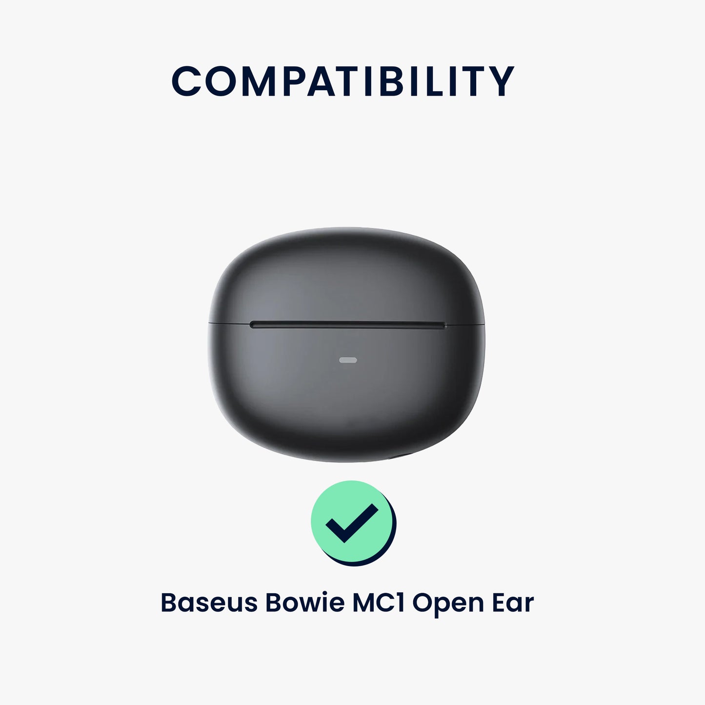 kwmobile Case Compatible with Baseus Bowie MC1 Open Ear Headphones