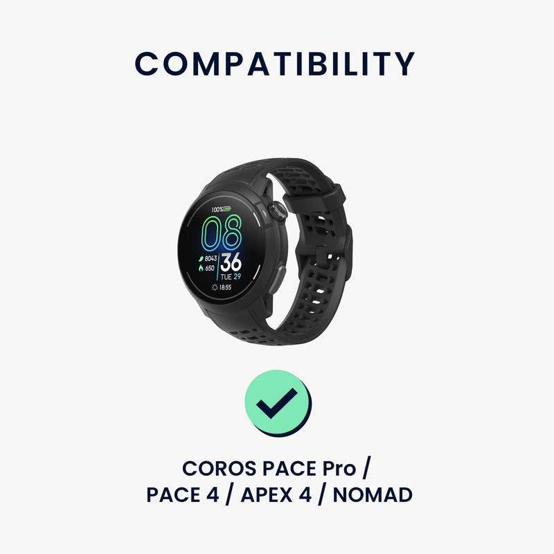 kwmobile USB C Charging Cable compatible with COROS PACE Pro / PACE 4 / APEX 4 / NOMAD - Cable Charger - Smart Watch Replacement Cable - Fitness Tracker Charging Cable