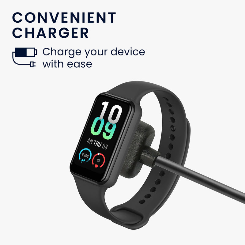 kwmobile USB C Charging Cable compatible with Amazfit Band 7 Cable Charger Smart Watch Type C Replacement Cable Fitness Tracker Charging Cable