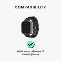 kwmobile USB C Charging Cable compatible with Fitbit Versa 4 / Sense 2 / Versa 3 / Sense - Cable Charger - Smartwatch Replacement Cable - Fitness Tracker Charging Cable
