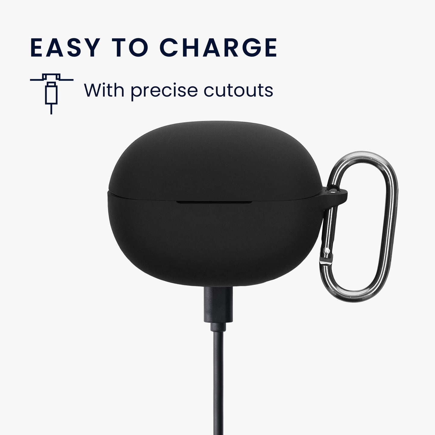 kwmobile Case Compatible with EarFun Clip Open Ear Headphones