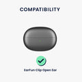kwmobile Case Compatible with EarFun Clip Open Ear Headphones
