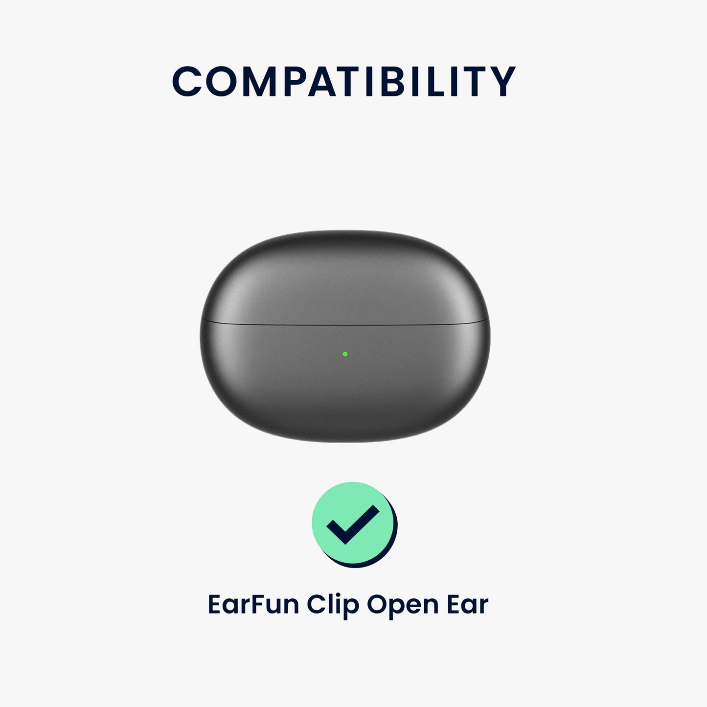 kwmobile Case Compatible with EarFun Clip Open Ear Headphones