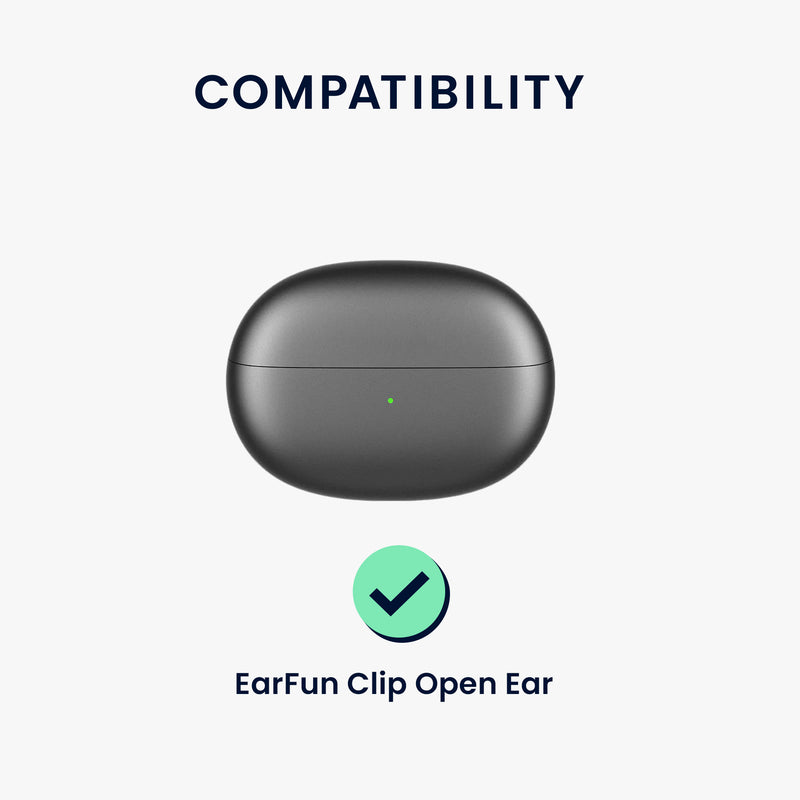 kwmobile Case Compatible with EarFun Clip Open Ear Headphones