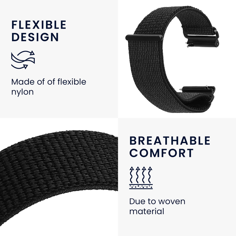 kwmobile Strap compatible with Garmin Venu X1 Fitness Tracker Sports Watch Strap Inner Dimensions from 14 - 22 cm