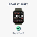 kwmobile Strap compatible with Garmin Venu X1 Fitness Tracker Sports Watch Strap Inner Dimensions from 14 - 22 cm