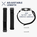 kwmobile Strap compatible with Garmin Venu X1 Fitness Tracker Sports Watch Strap Inner Dimensions from 14 - 22 cm